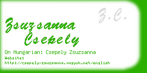 zsuzsanna csepely business card